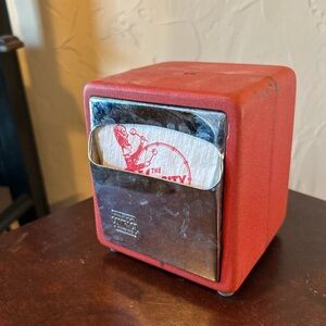 Antique 1950s Double sided Napkin 
Dispenser Varsity